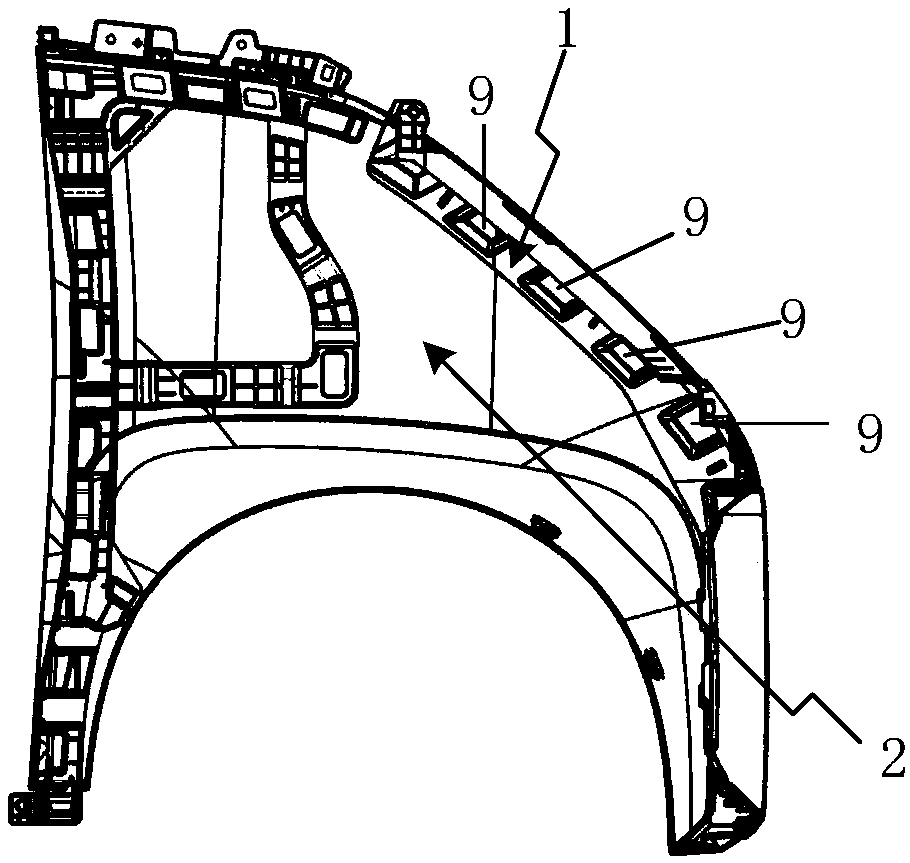 Fender front mounting bracket