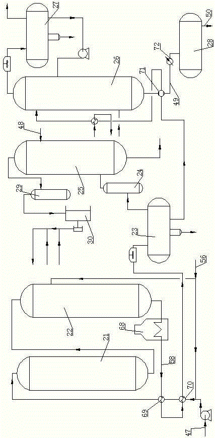 Gasoline hydrogenation device