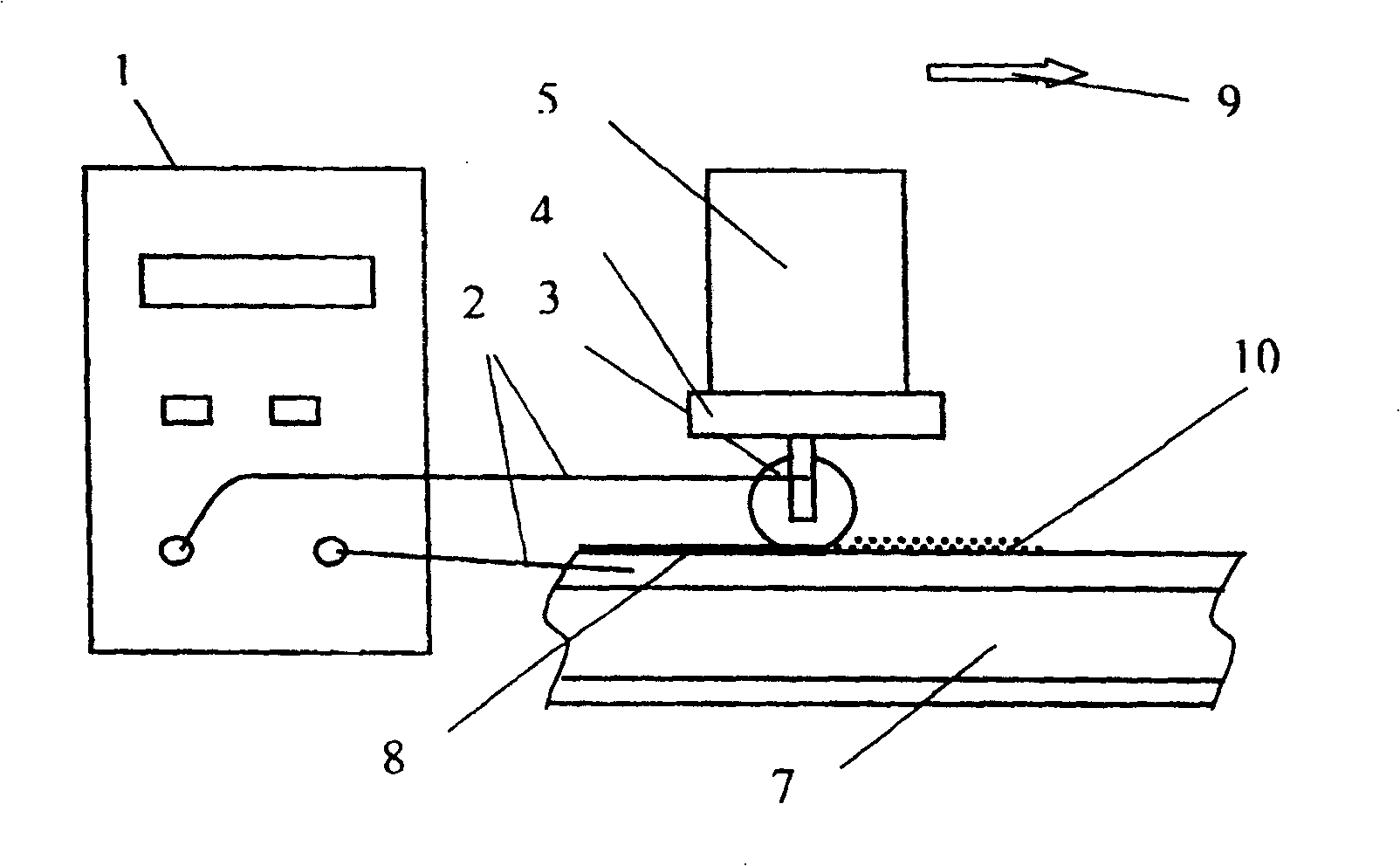 Steel rail surface alloy layer welding method and its material