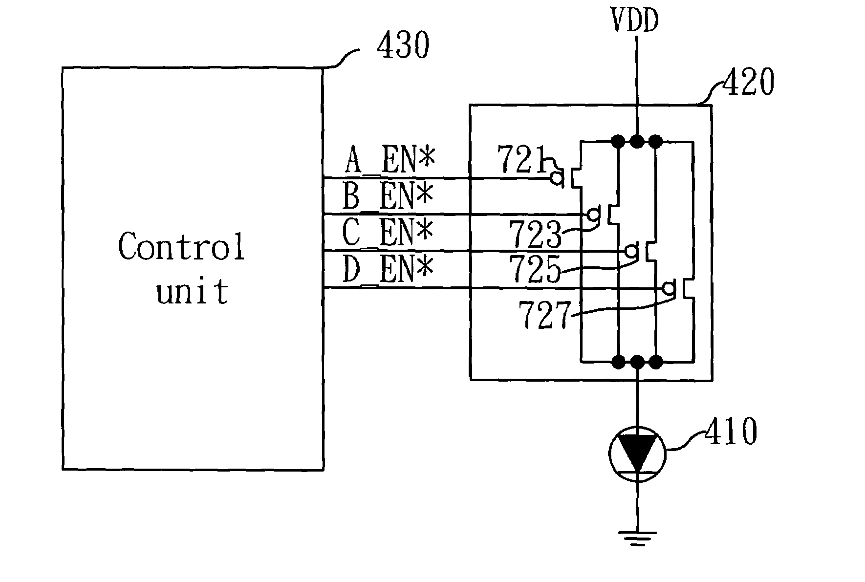 Light brightness controller for an optical mouse