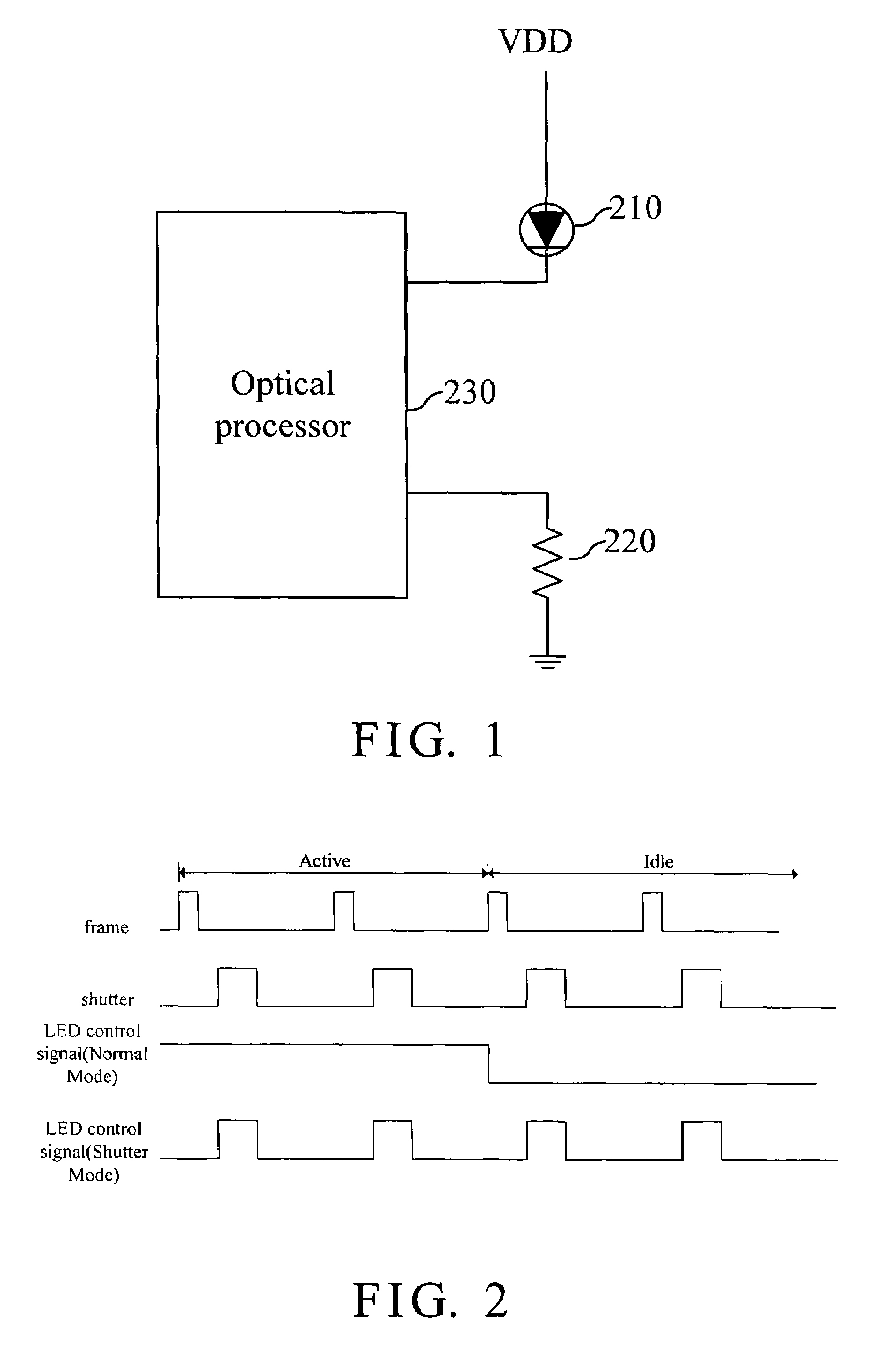 Light brightness controller for an optical mouse