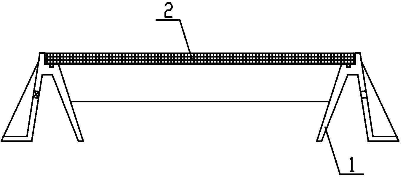 Transverse groove walling crib provided with fixed structure and construction method thereof