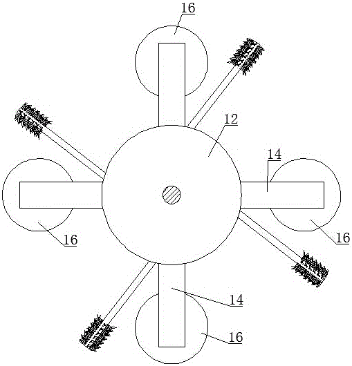 Power transmission line foreign matter automatic removing device