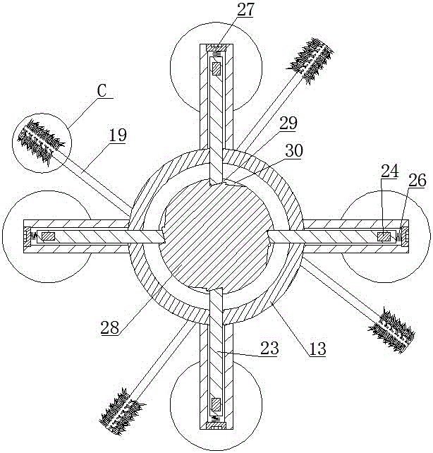 Power transmission line foreign matter automatic removing device