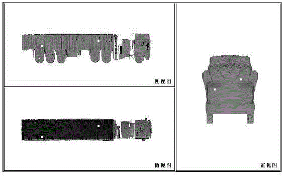 A method for constructing a vehicle three-dimensional scanning platform and generating random sampling points for cargo