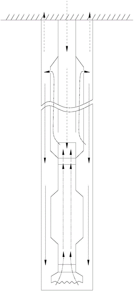 Gas lifting reverse circulation negative pressure sand fishing method and device