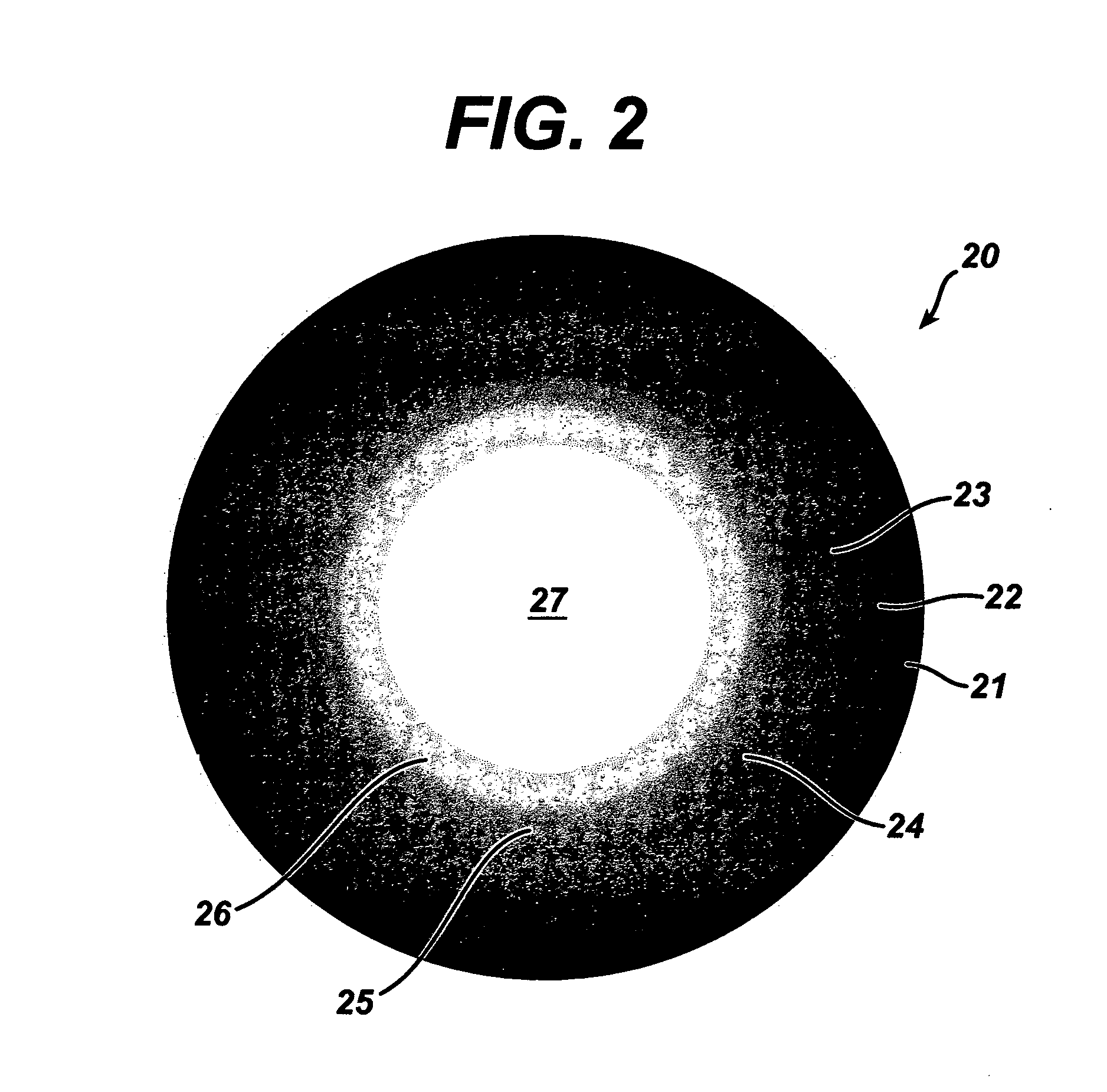 Tinted contact lenses with gradient ring patterns