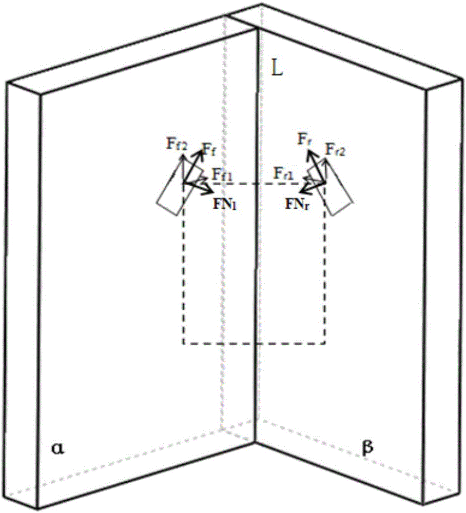 Inner wall corner climbing robot