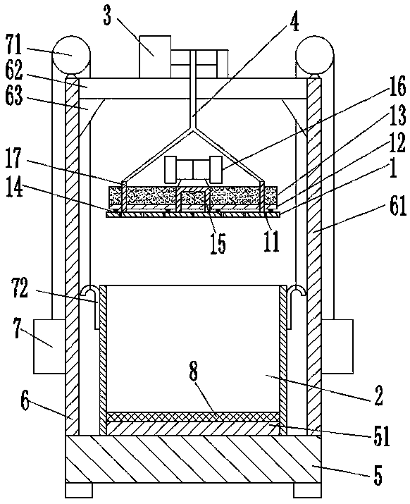 Thermal insulation board suppression device