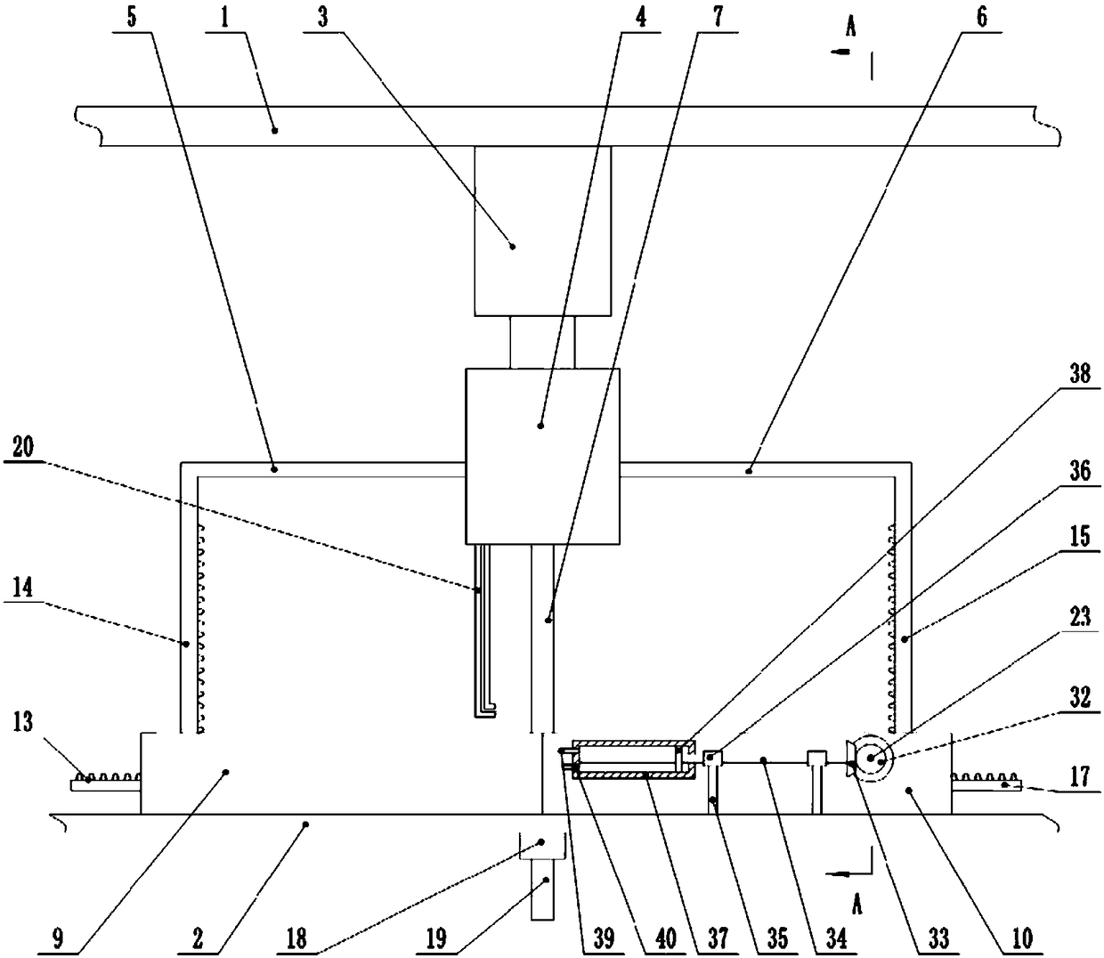 Battery spot welding device