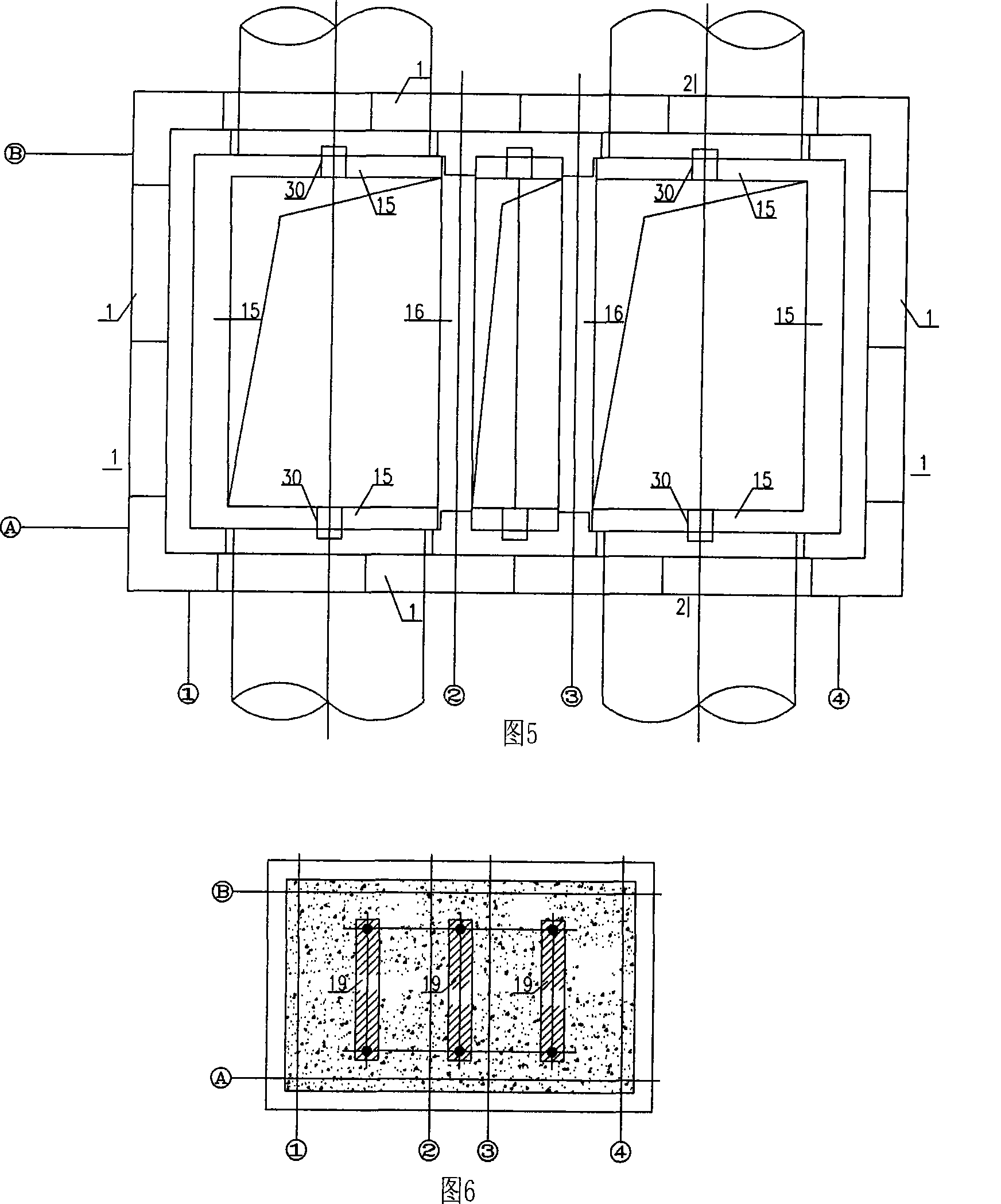 Setting arrangement for high artesian area ultra-deep foundation pit