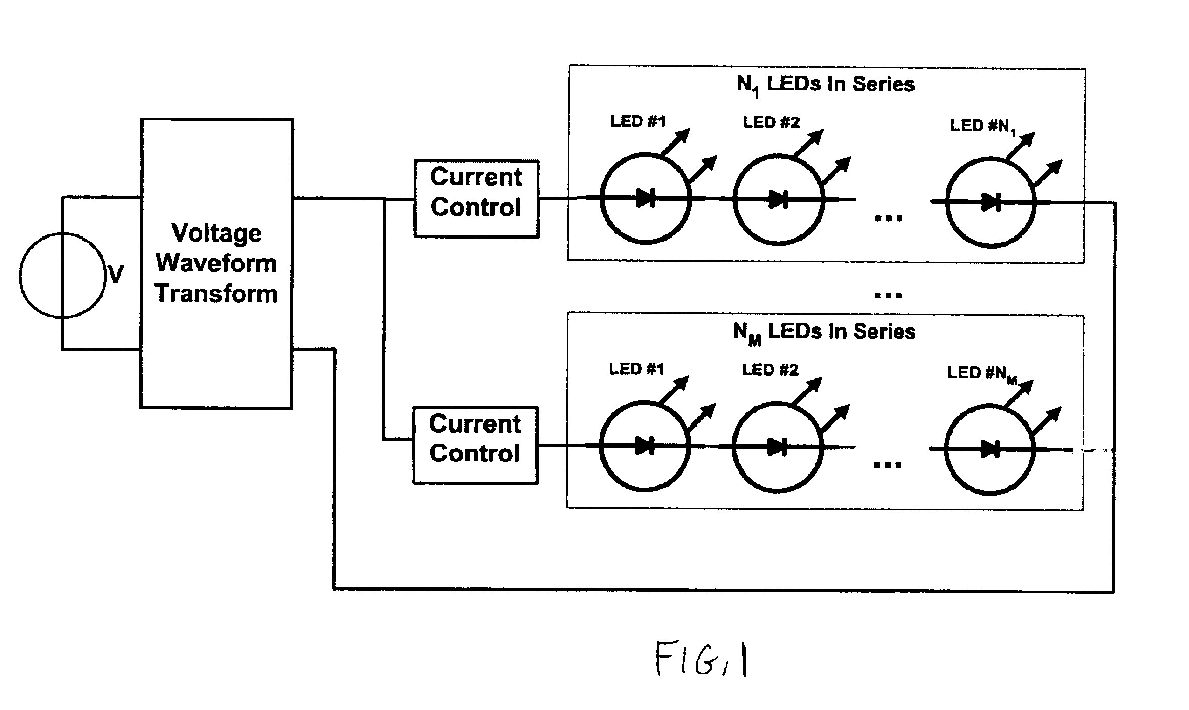 FET current regulation of LEDs