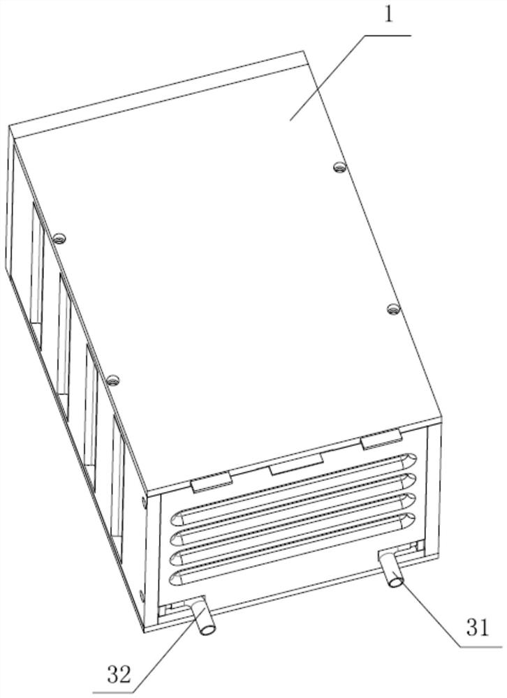 A liquid-cooled thermal management system for a power battery and an inflatable aluminum vapor chamber