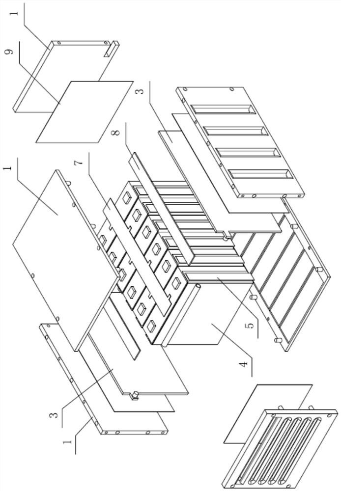 A liquid-cooled thermal management system for a power battery and an inflatable aluminum vapor chamber