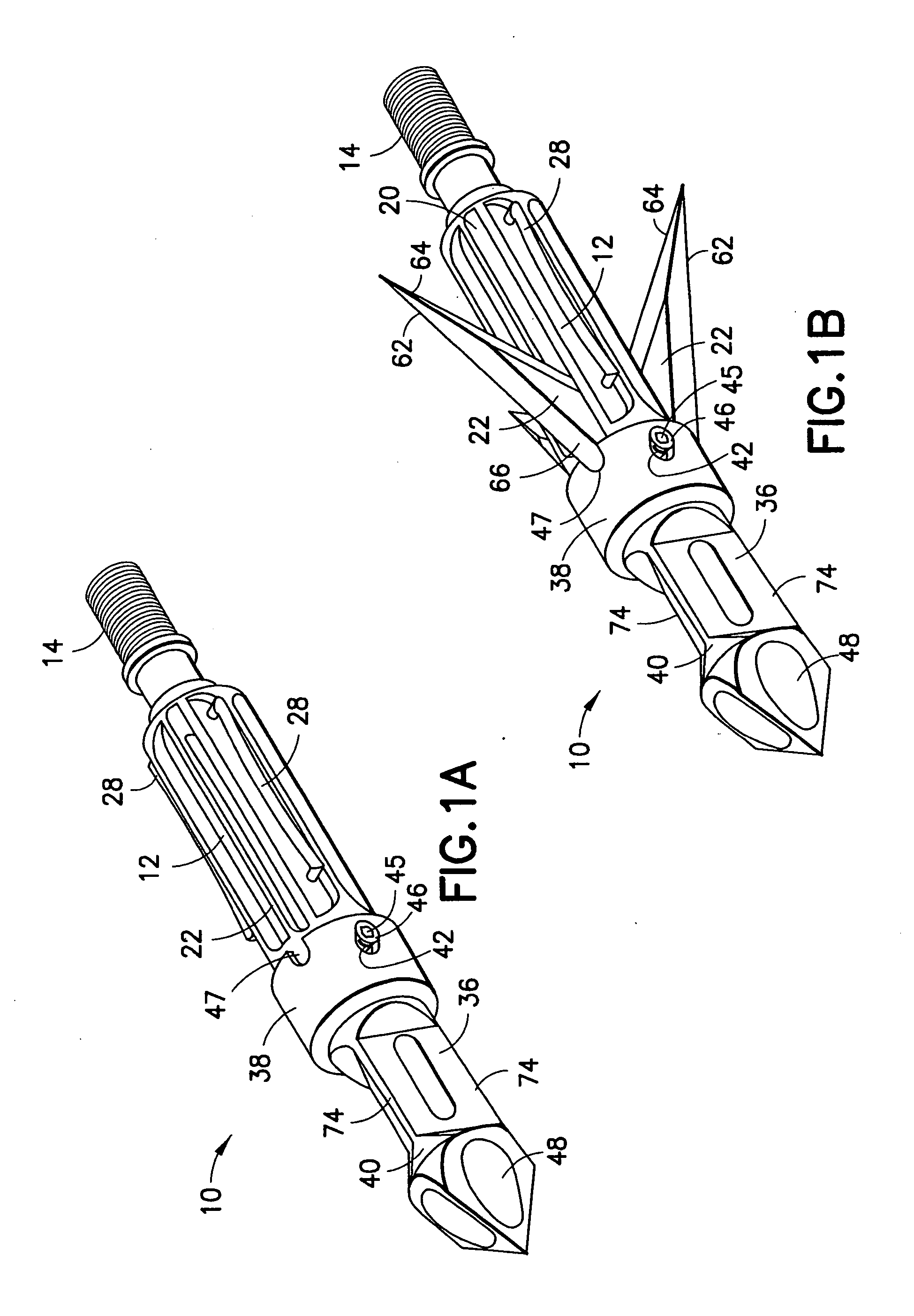 Mechanical broadhead with expandable blades