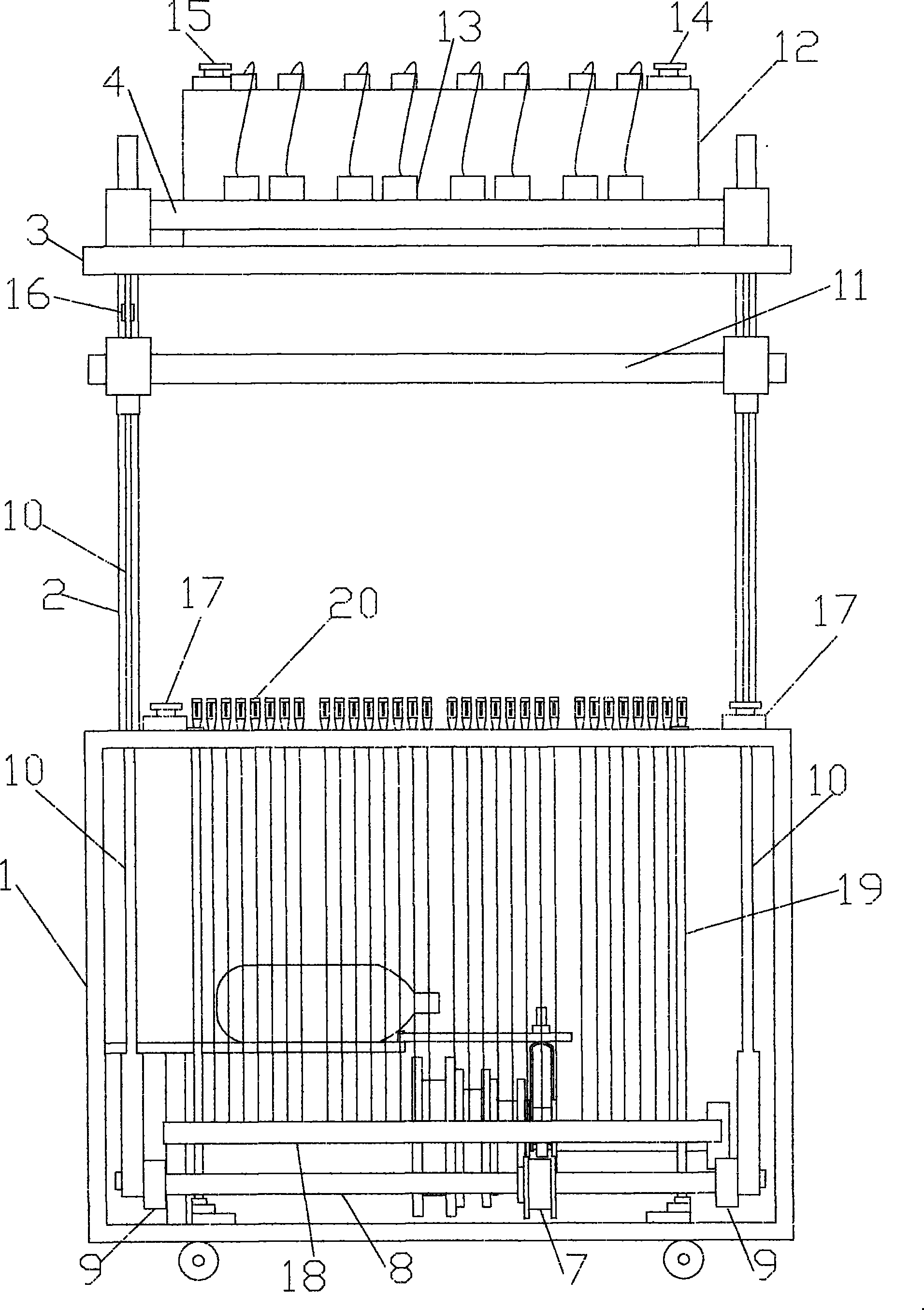 Dynamic detector for jacquard loom component