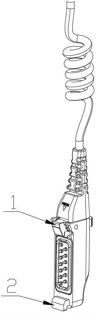 A walkie-talkie and its connector