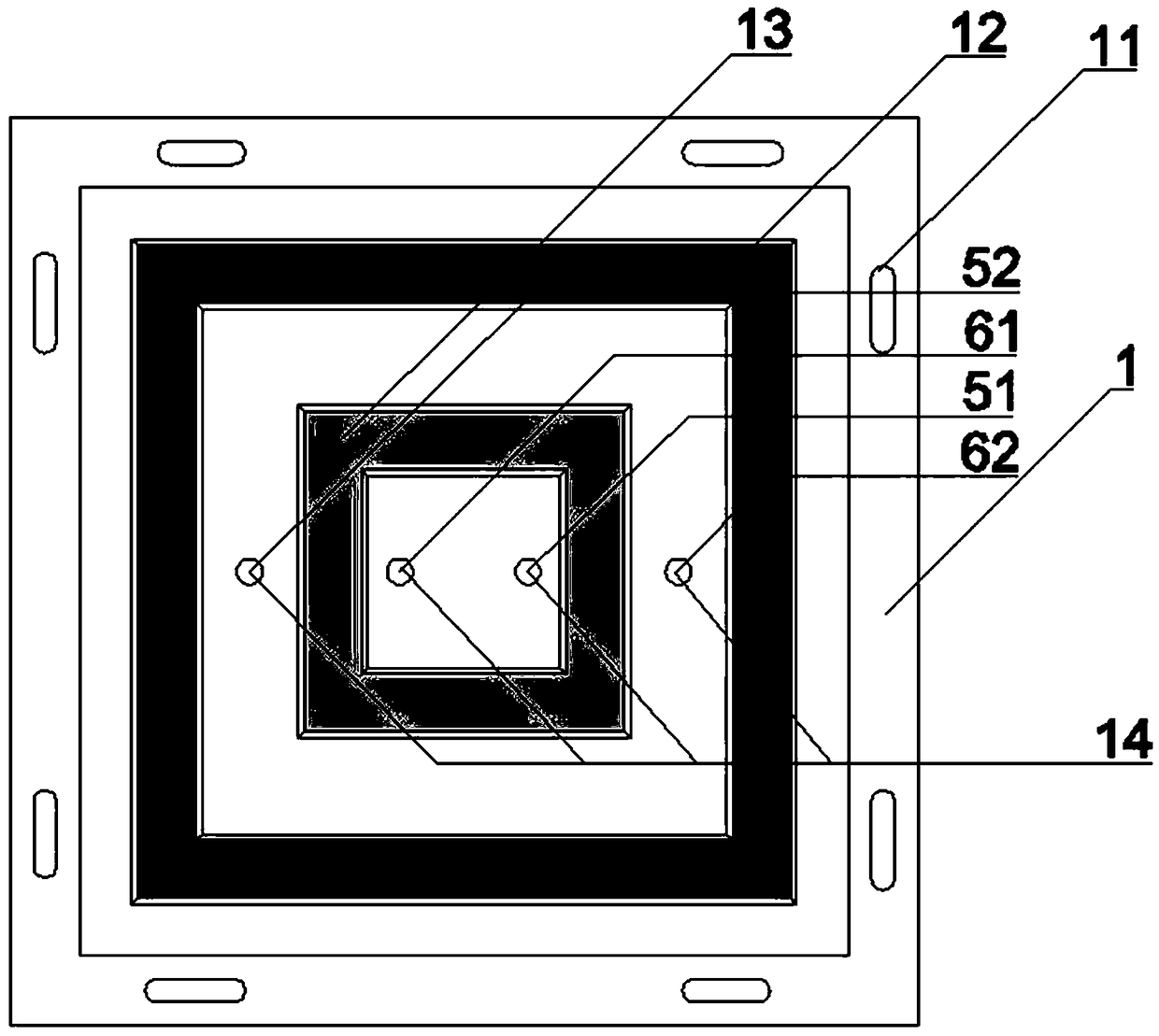 Shield tunnel segment joint sealing gasket leakage test device