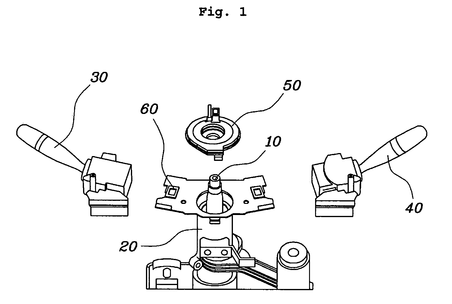 Steering column assembly for vehicle