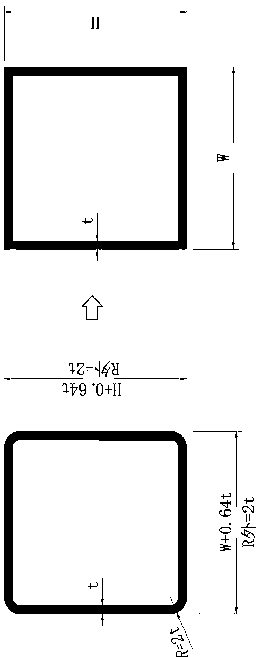 Vehicle sharp-corner square-pipe production line