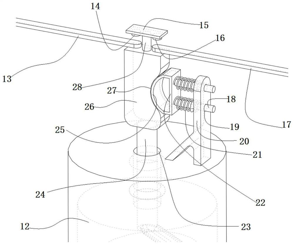 Mercury inertia triggering device of automobile safety air bag