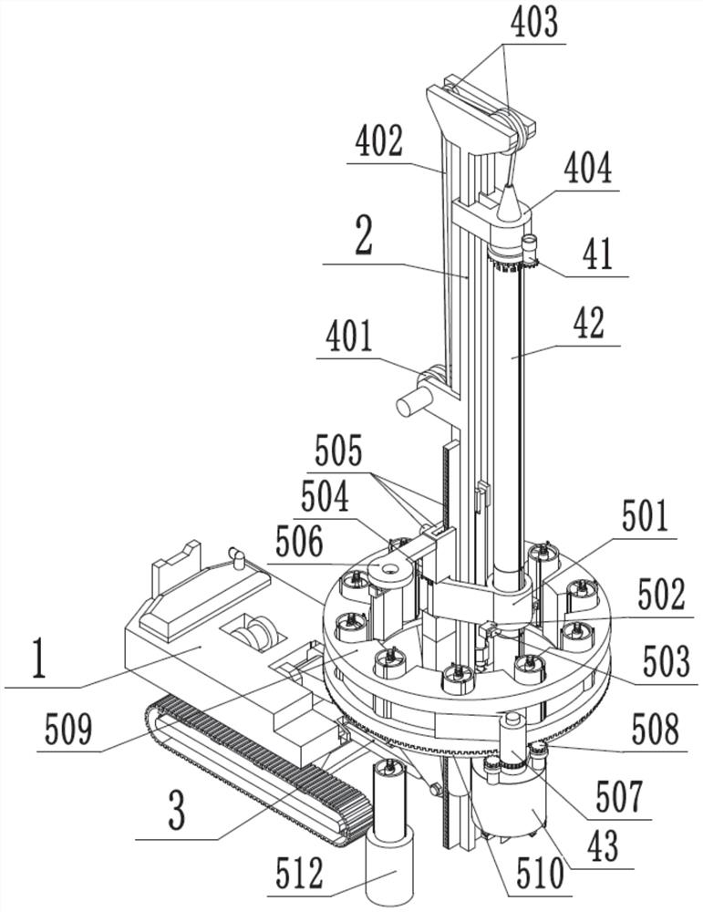 A rotary drilling rig