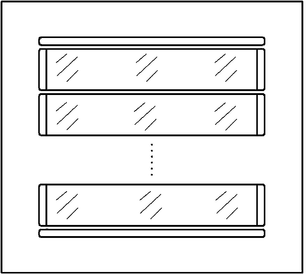 Narrow-slit spliced assembly of multi-waveband filters applied at low temperature