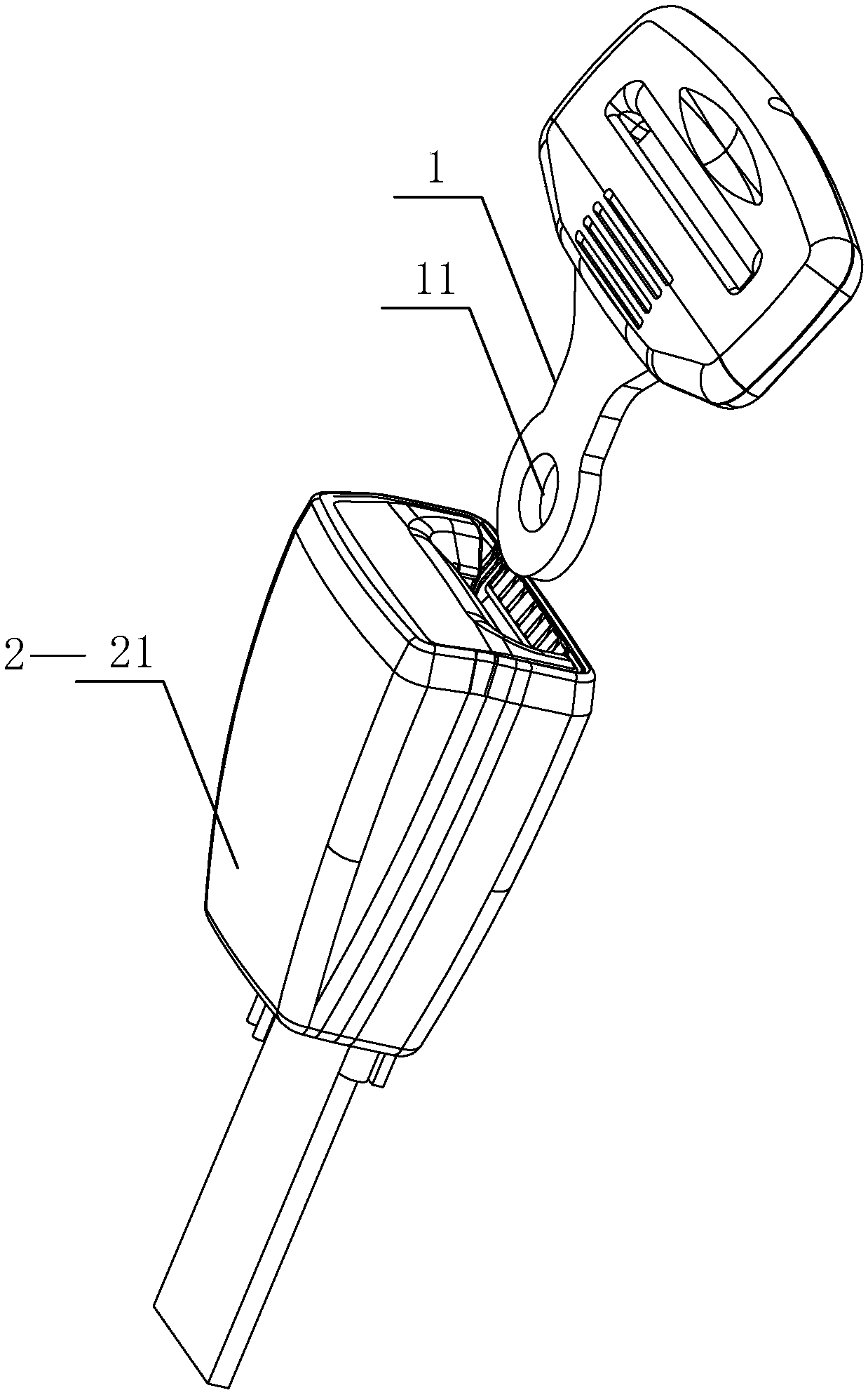 Seat belt latch device