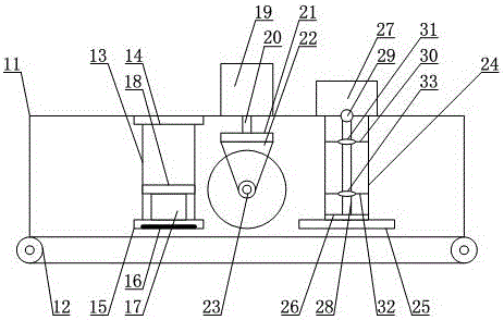 Indentation wheel device for rock wool insulation board