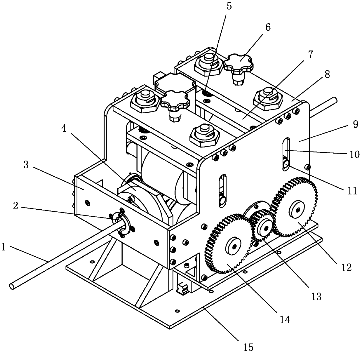 Carbon fiber rod automatic tensioning device