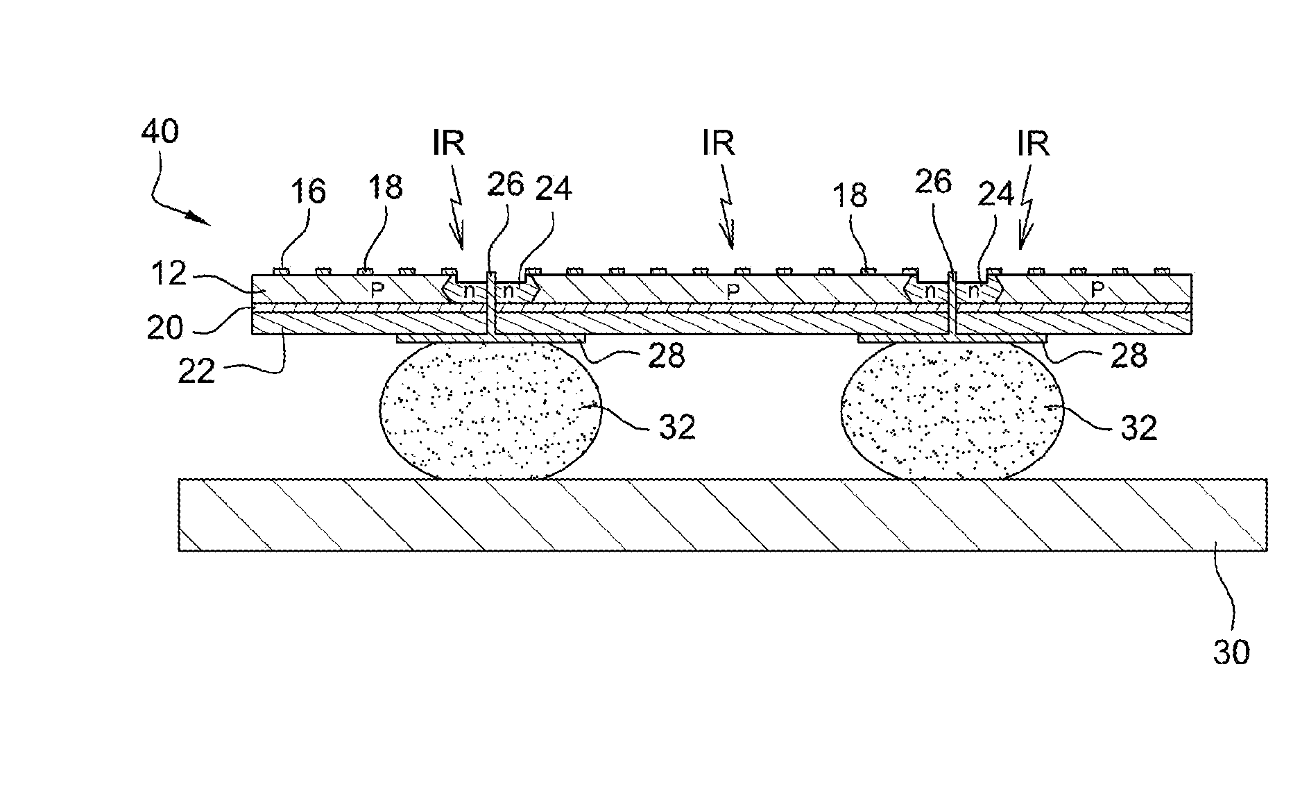 Photodetector with a plasmonic structure