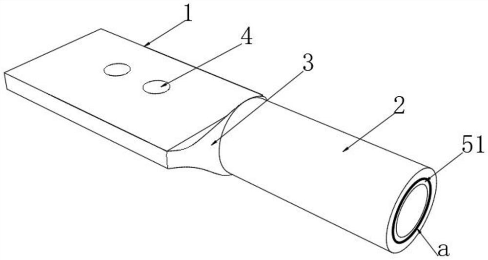 Preparation process of novel copper-aluminum transition wire clamp with embedded liner tube