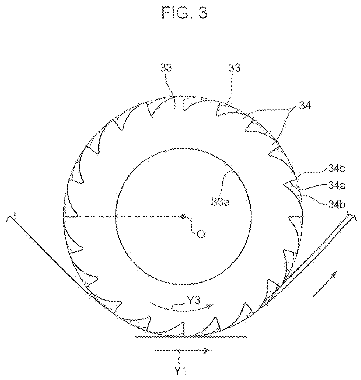 Device for manufacturing particulate-containing article and method for manufacturing particulate-containing article