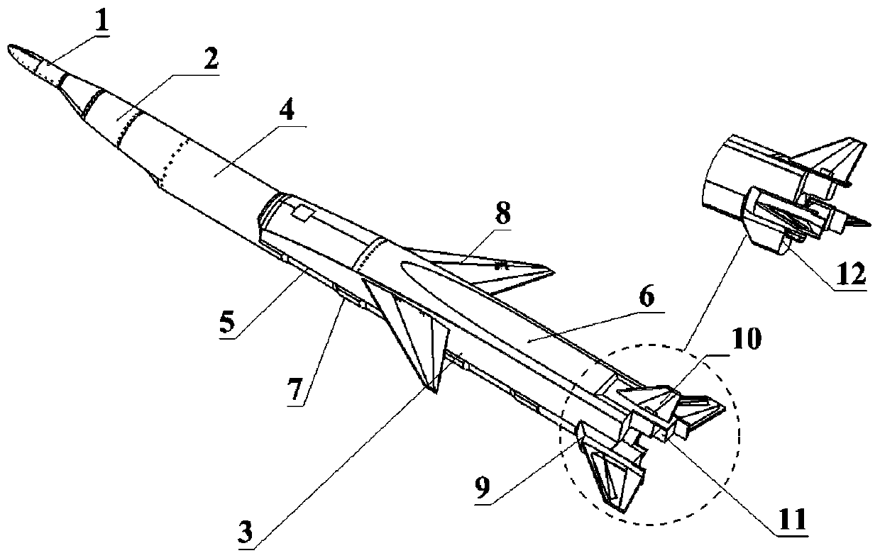 Recyclable high-speed flying rocket and recovery method