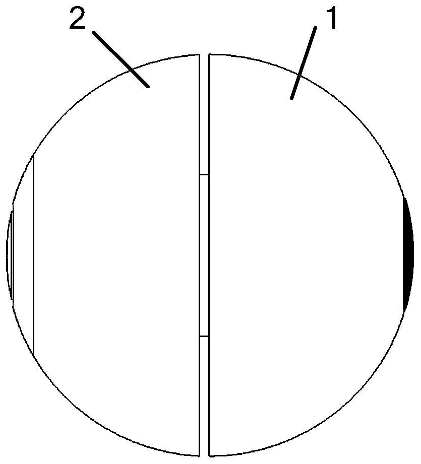 Double-hemispheric capsule robot attitude detection method based on magnetic vector error calibration image