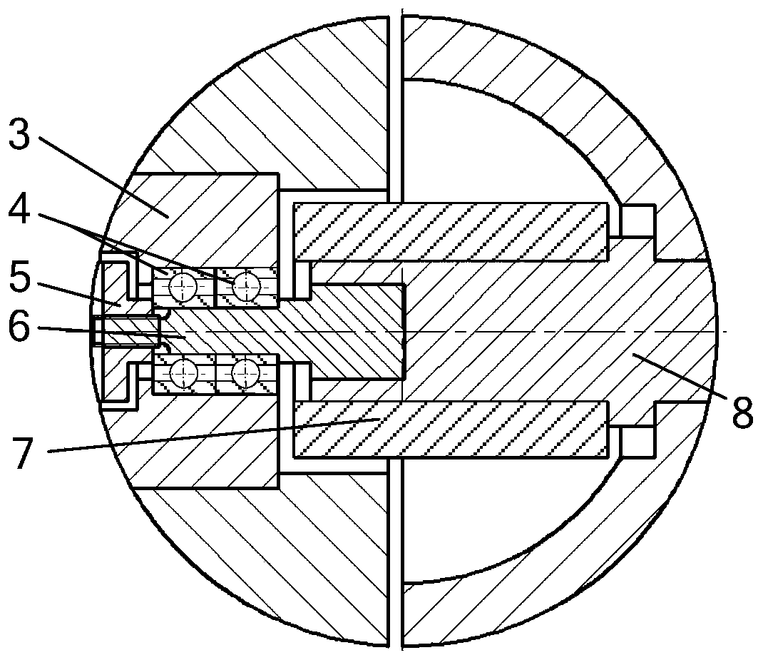 Double-hemispheric capsule robot attitude detection method based on magnetic vector error calibration image