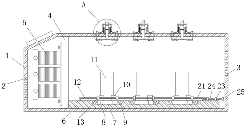 Anti-harmonic power capacitor with connector convenient to replace according to model of connecting piece