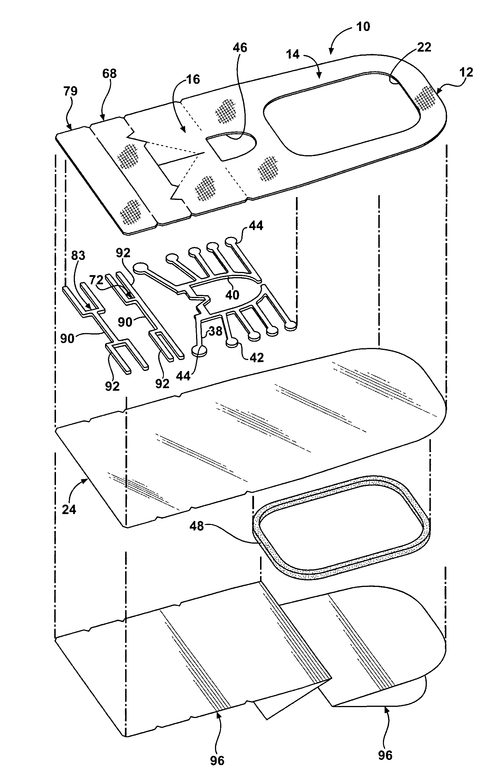 Window dressing having integral anchor