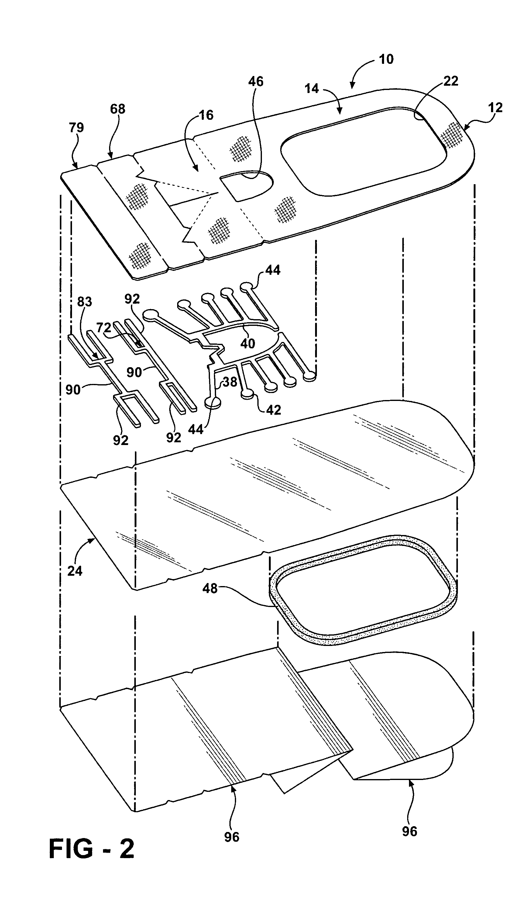 Window dressing having integral anchor