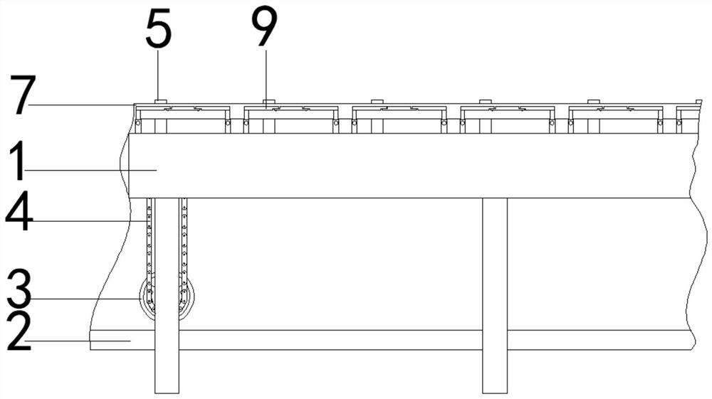 Biopharmaceutical bottled medicine conveying guide rail