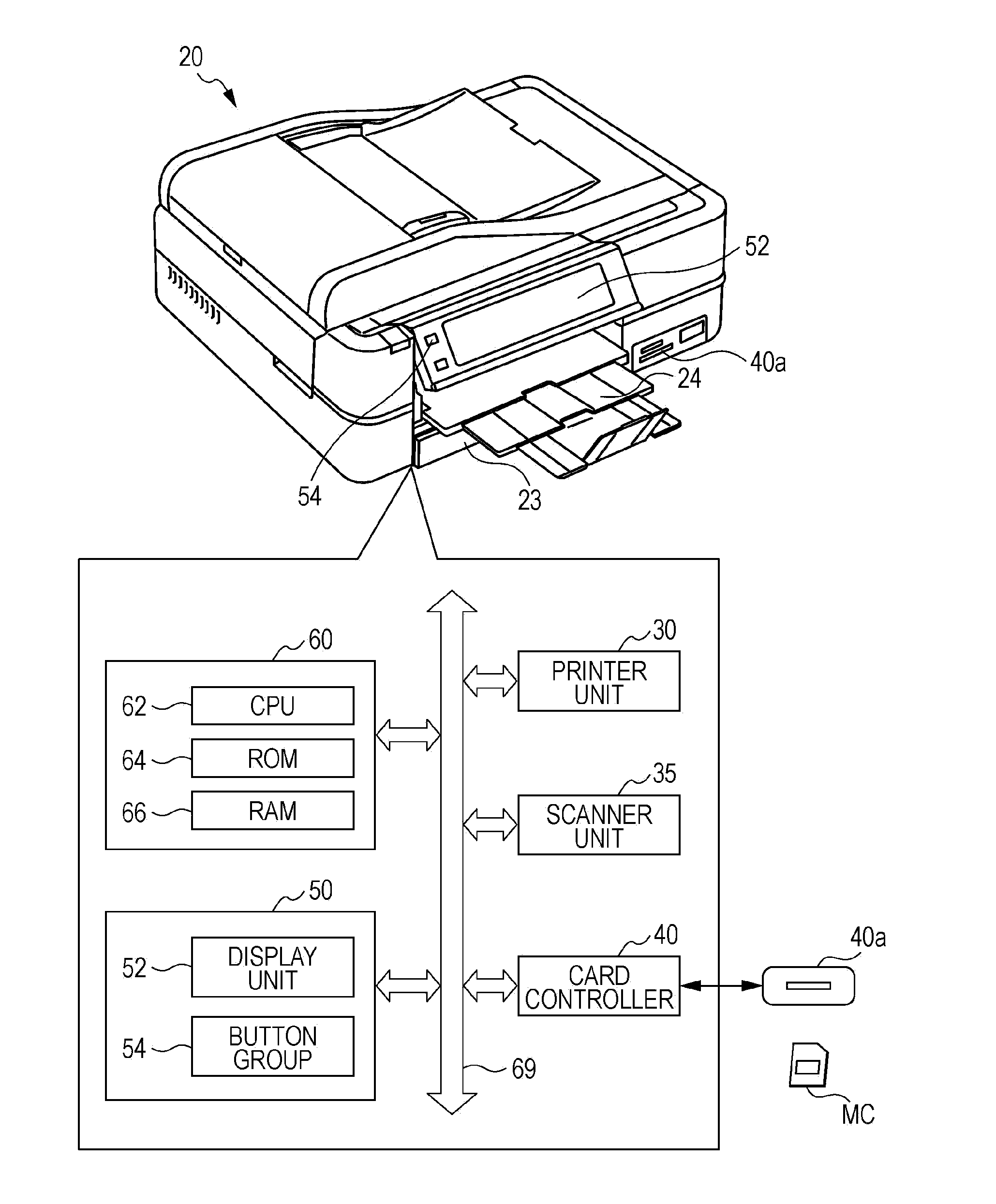 Image processing apparatus, printing apparatus and image processing method