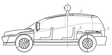 Unmanned aerial vehicle assisted vehicle-mounted road acquisition three-dimensional modeling system and realization method thereof