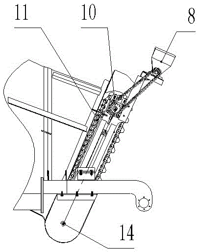 Synchronizing device of seed-pre-cutting type sugarcane planting machine