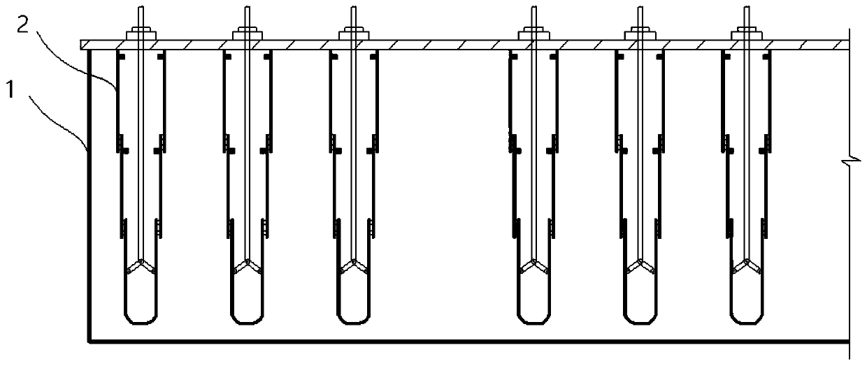 Multi-row hole building block production device and multi-row hole building block production method