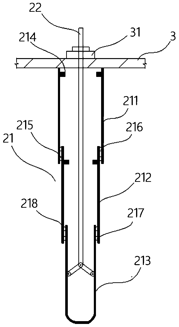 Multi-row hole building block production device and multi-row hole building block production method