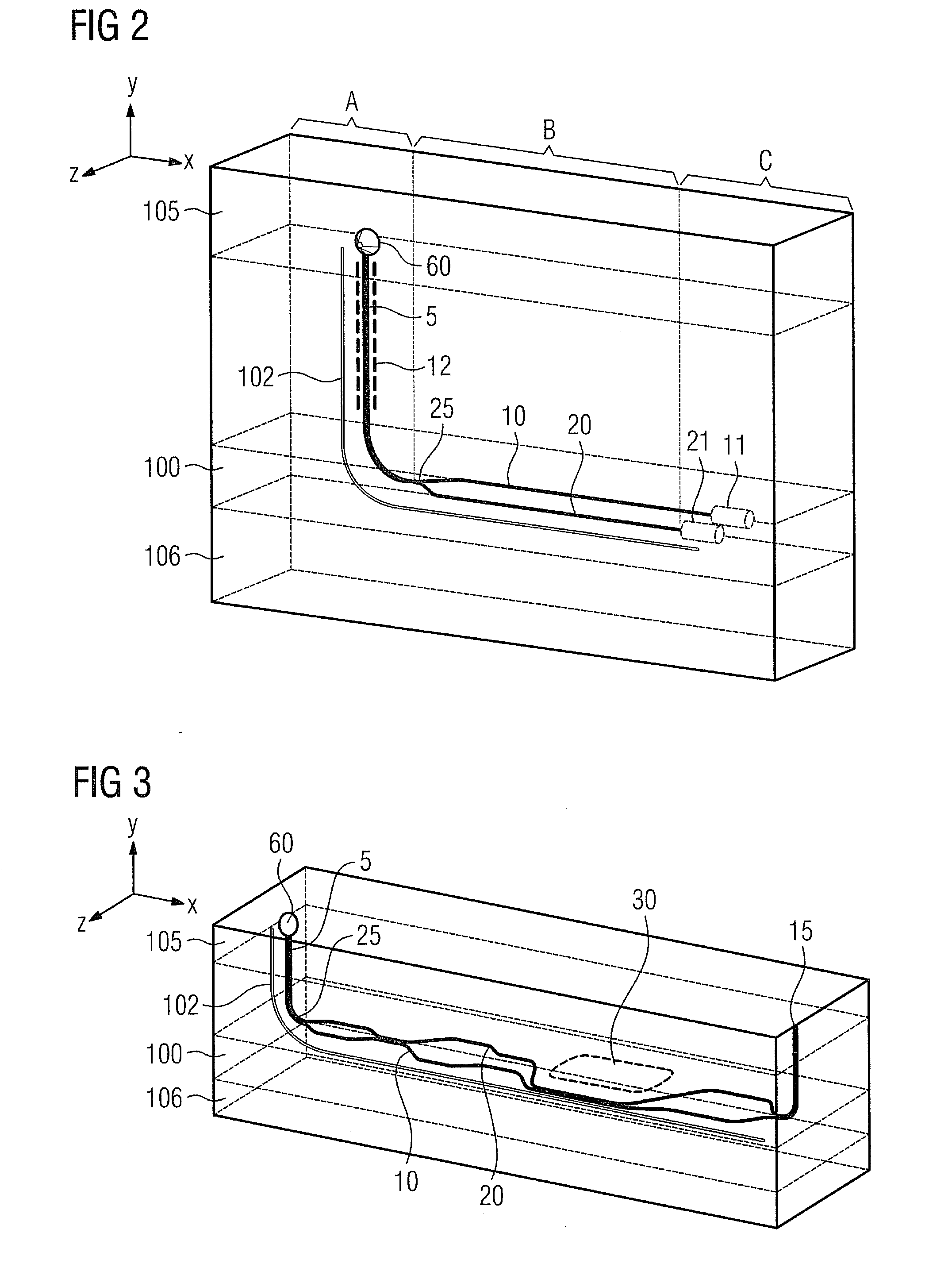 Installation for the in Situ Extraction of a Substance Containing Carbon