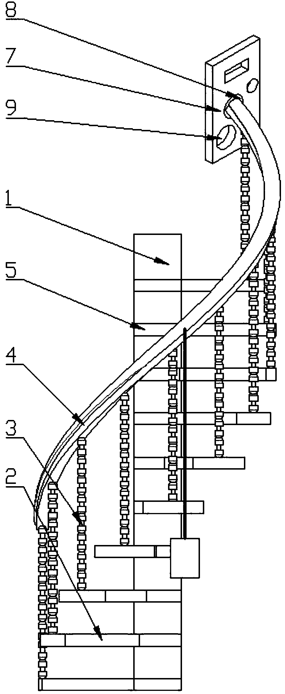 Folding winding stair for duplex house