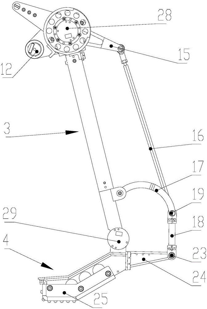 Single-leg robot jumping mechanism with active ankle joint and bionic foot