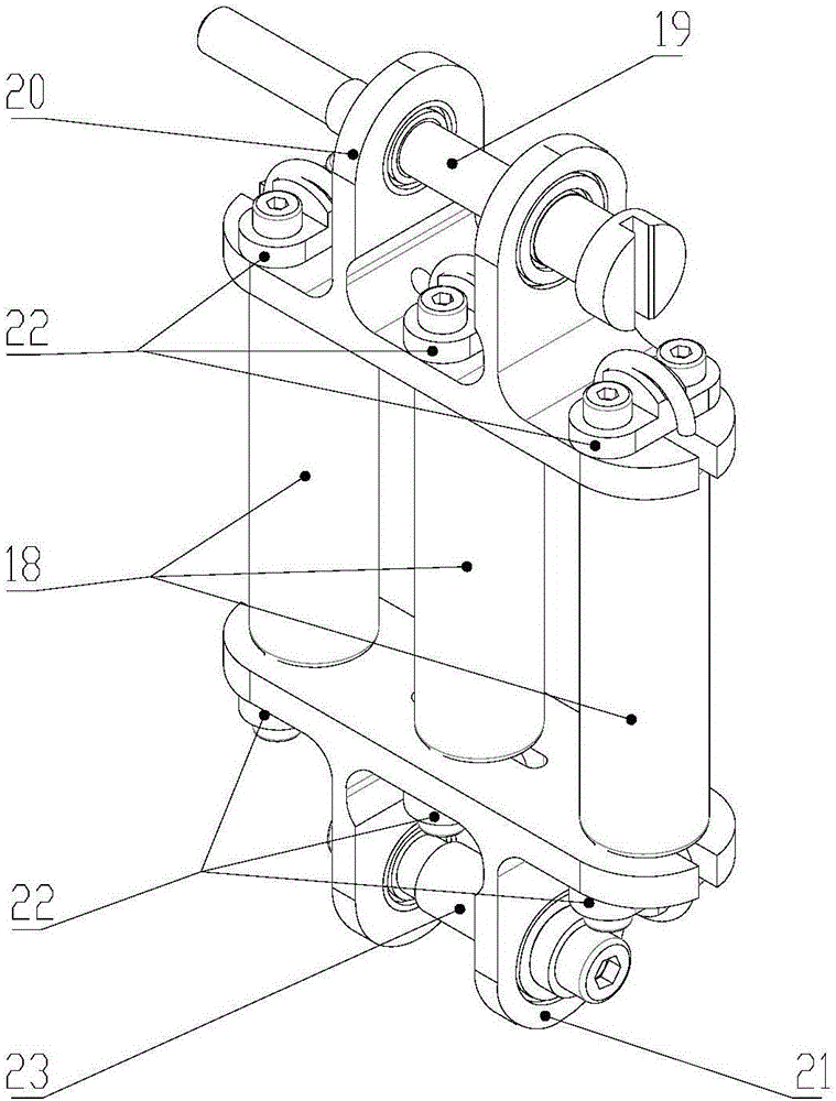 Single-leg robot jumping mechanism with active ankle joint and bionic foot