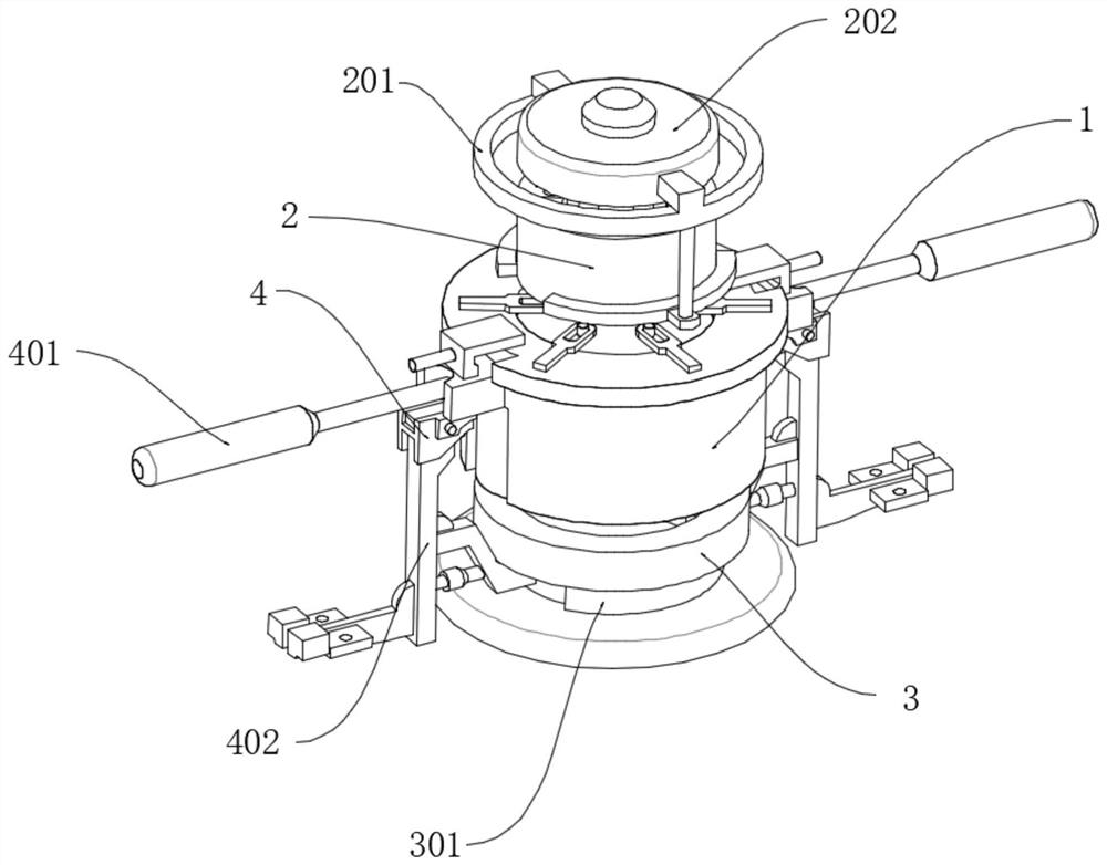 Long shaft tapping quick-change threading die guide frame